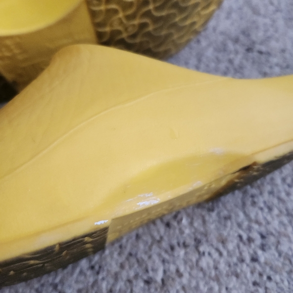 Birkenstock Yellow Clogs - Picture 10 of 12